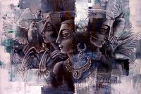 Shaista Momin, Untitled, 24 x 36 Inch, Acrylic on Canvas, Figurative Painting, AC-SHM-023
